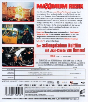 Maximum Risk - Nahe der Wahrheit lebt der Tod. - (Uncut) - Einzel-Blu-ray - Neu & OVP